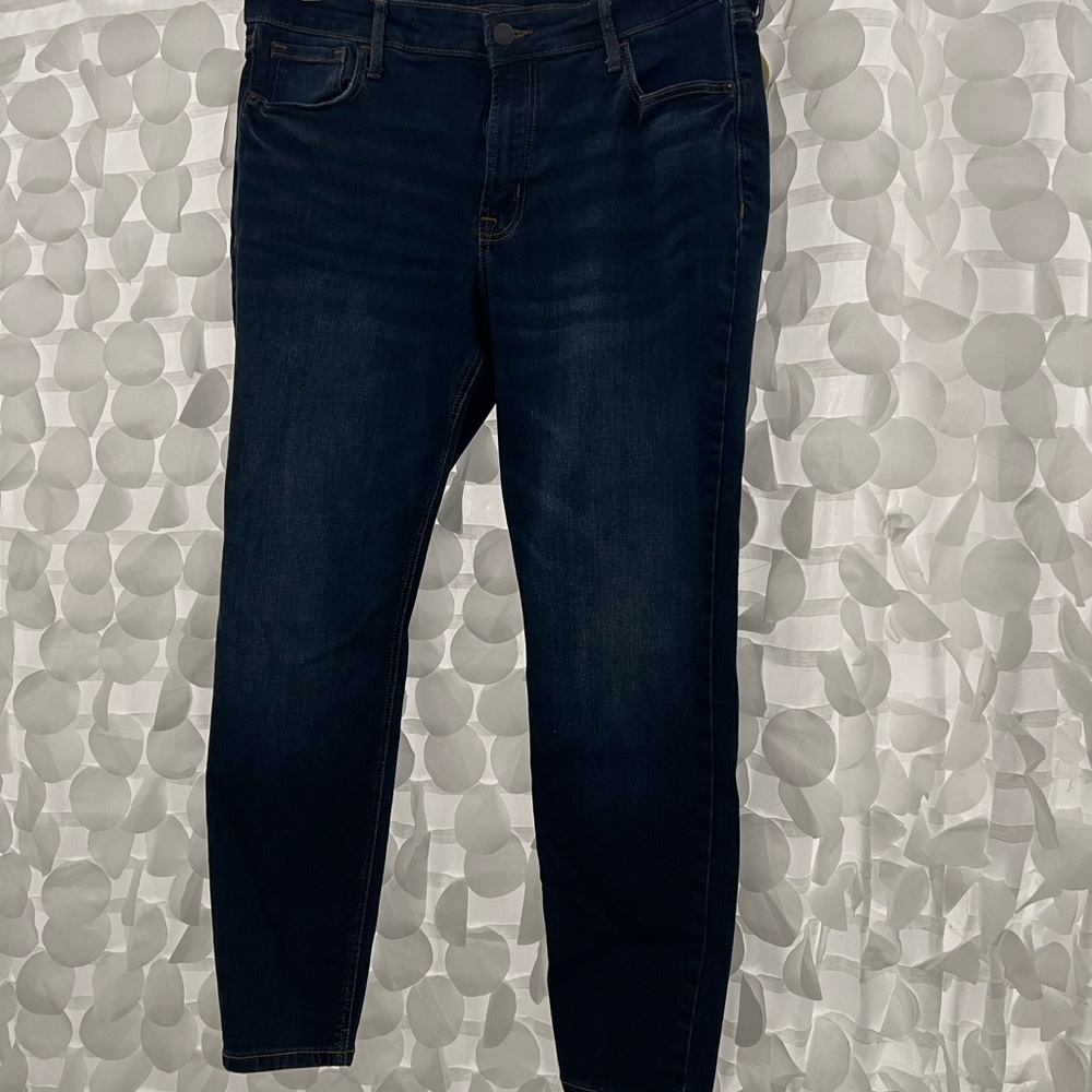 Old Navy Rockstar Super Skinny Denim Jeans, mid rise, sz 14 short